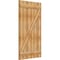 Ekena Millwork Joined Board-n-Batten Shutters w/Z-Bar, Rough Sawn Western Red Cedar, 32 1/4W x 57H, PR RBJ06Z32X057RWR - alternate 3